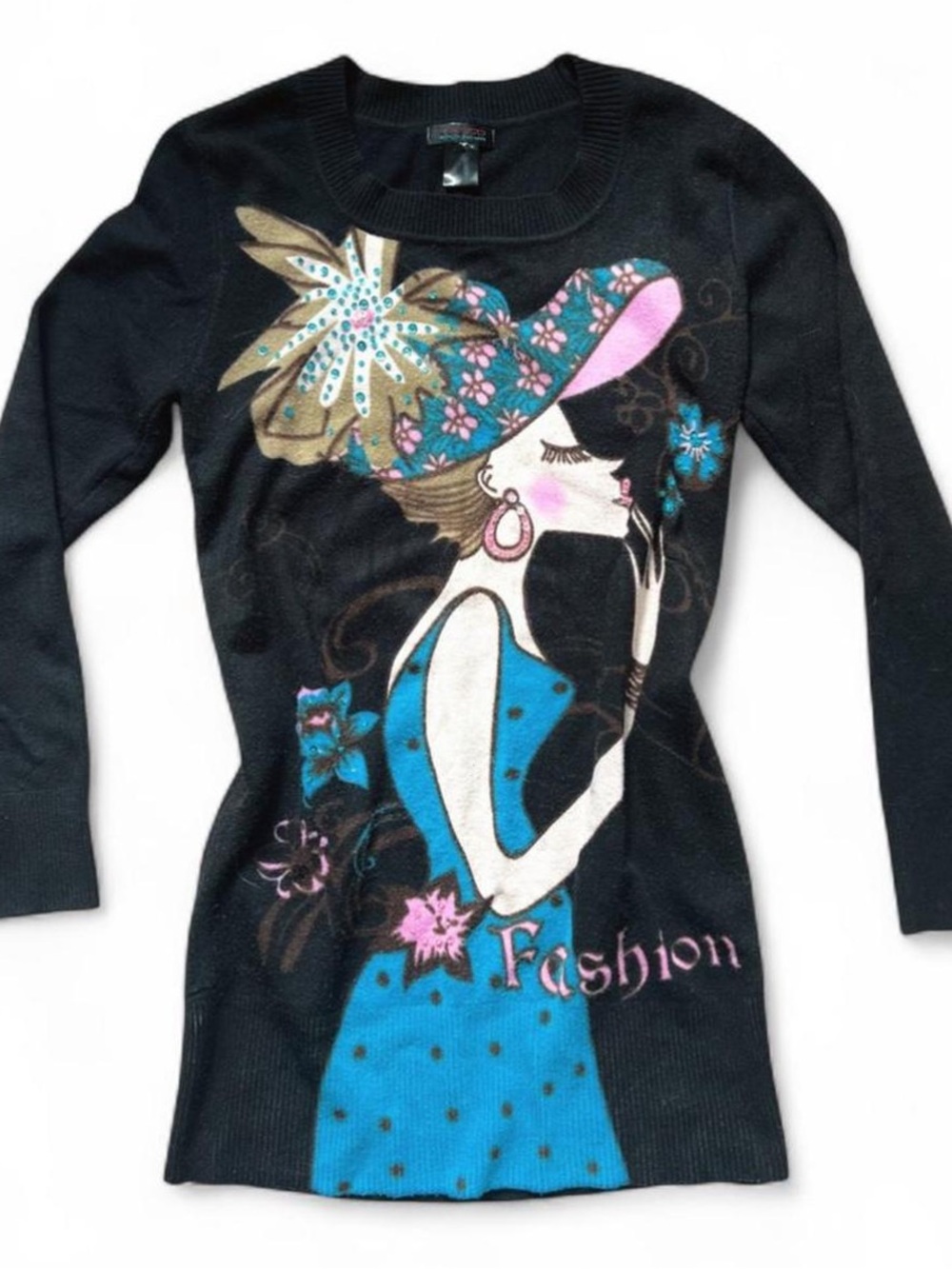 1998 RARE Vintage KASTO | Graphic Sequin Embroidered Sweater